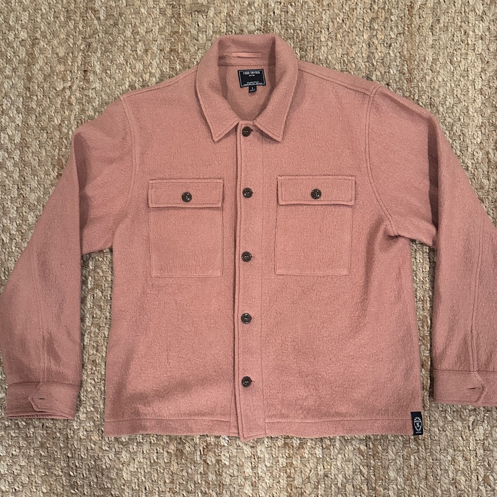 Men's Salmon Boiled wool Jacket by Todd Snyder